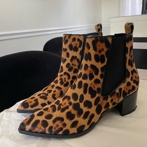 Nine West Animal Print Ankle Booties